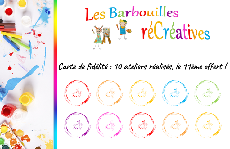 Carte fidélité Barbouilles RéCréatives