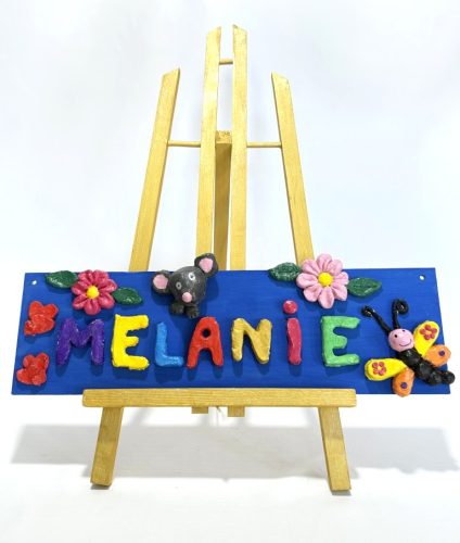 tableau prénom pâte à sel