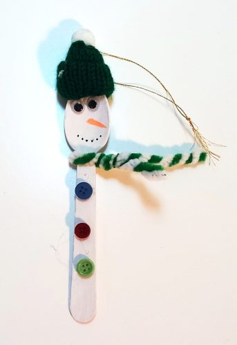 bonhomme de neige en cuillère