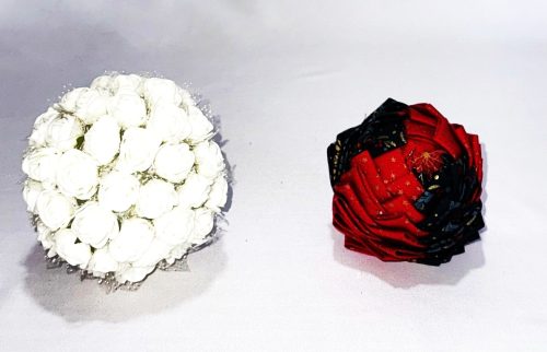 boules de noël tissu