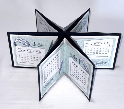 scrapbooking calendrier étoile