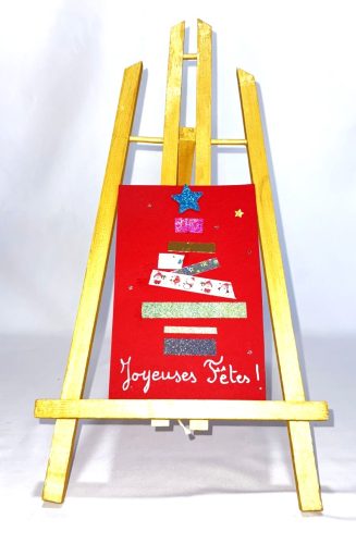 carte sapin washi tape