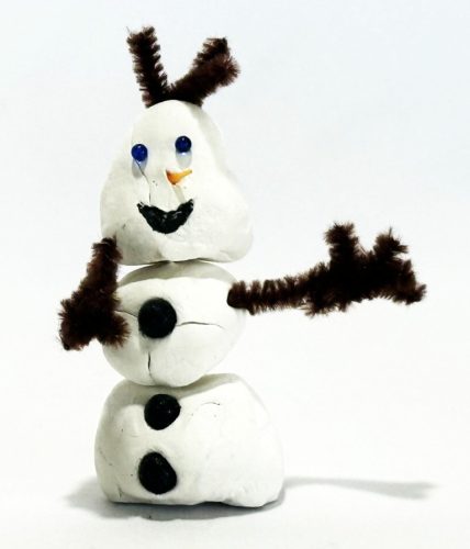 Olaf en pâte à modeler