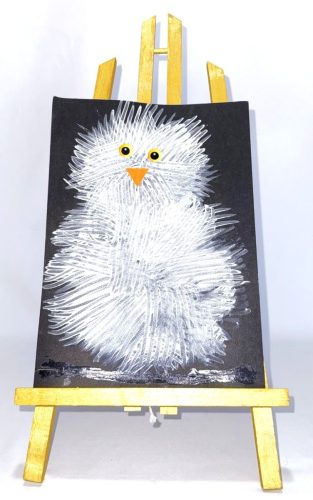 chouette peinture