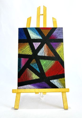 pastels quadrillés