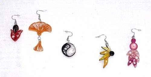 quilling boucles d'oreilles