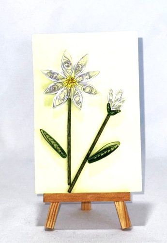 quilling carte petite fleur