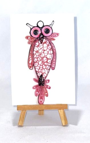 quilling hibou