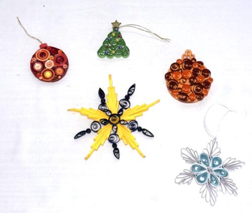 quilling ornement de noël