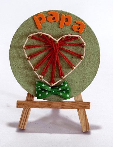 string art miniature cœur
