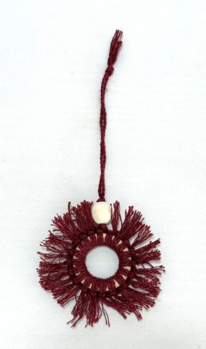 suspension macramé noël