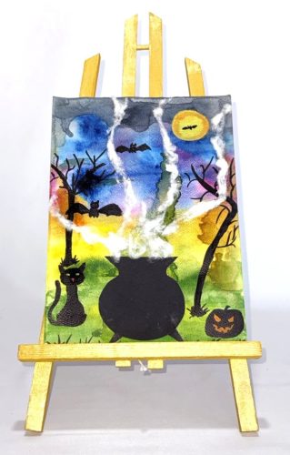 tableau chaudron fumant